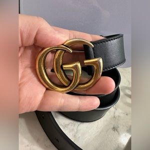 gucci leather belt size 95